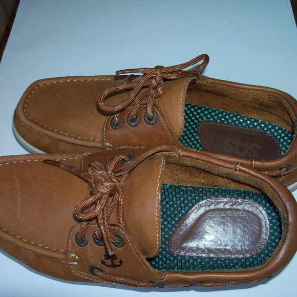 Men's SAS Decksider leather shoes. USA  (#EV1140) - Picture 3 of 6